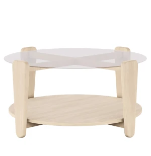 Rowico ARRAN sohvapöytä Ø93 cm, valkopigmentoitu kuva