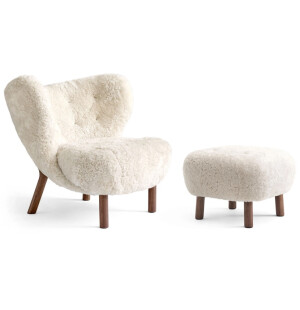 &Tradition LITTLE PETRA nojatuoli + rahi, lampaantalja moonlight kuva