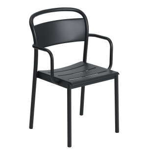 Muuto LINEAR STEEL karmstol, antracit svart image