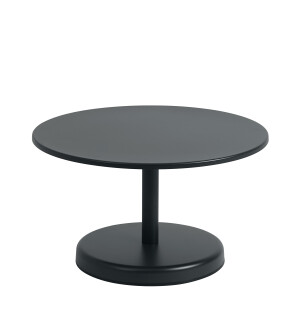 Muuto LINEAR STEEL soffbord Ø70 cm, antracit svart image