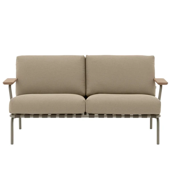 Muuto Settle 2 seater sofa ribbed weave 5 taupe image