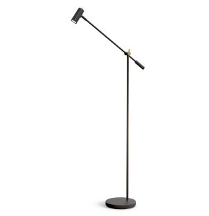 Belid CATO G3753 lattiavalaisin himmennettävä, musta/messinki kuva