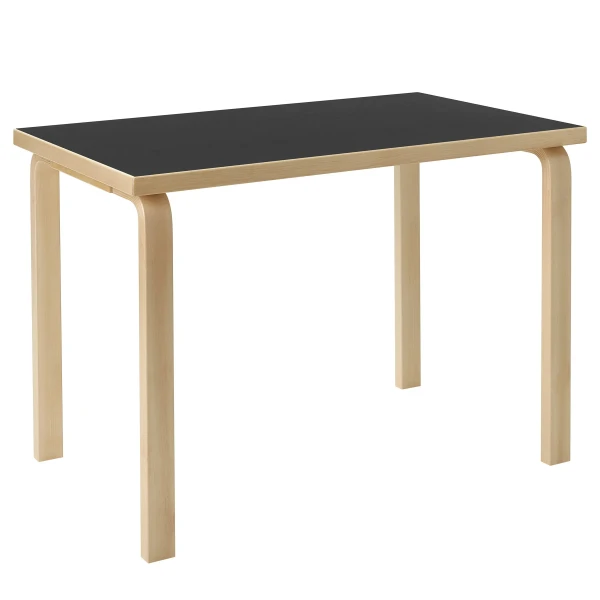 9221017 Aalto Table rectangular 80B birch black kuva