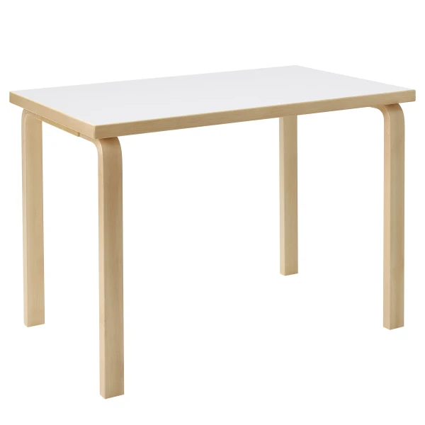 9221018 Aalto Table rectangular 80B birch white kuva