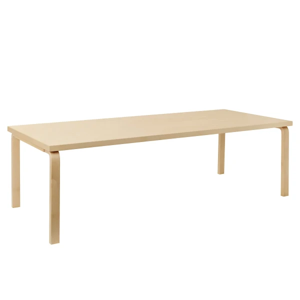 9221025 Aalto Table rectangular 86A legs and edge band birch top birch cut out master kuva