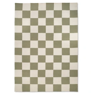 Classic Collection SQUARE villamatto, white/green kuva
