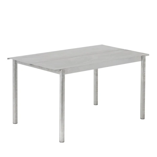 Linear steel table 140 warm galvanized steel muuto hi res 150 kuva