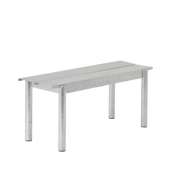 Linear steel warm galvanized steel bench 110 muuto hi res 150 image