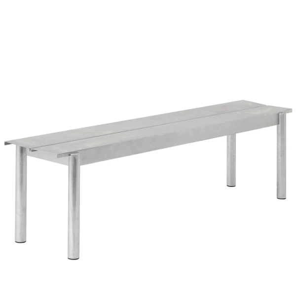 Linear steel warm galvanized steel bench 170 muuto hi res 150 image