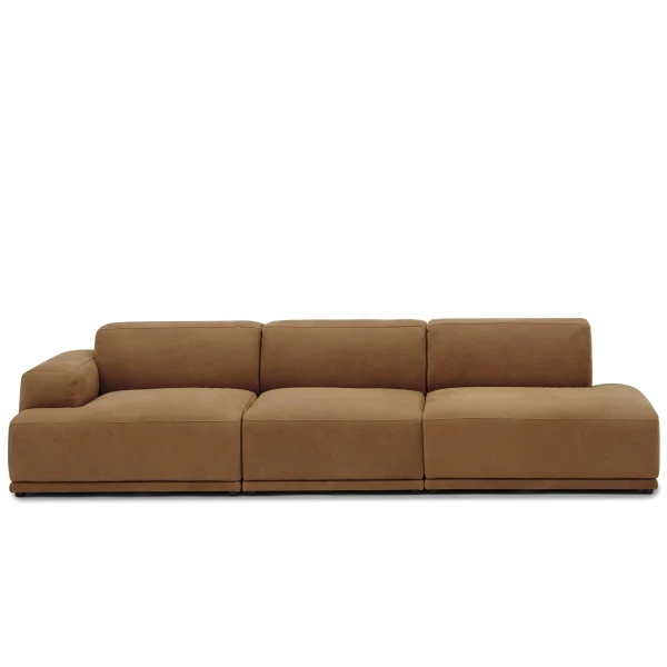 Muuto Connect soft 3 seater a e d grace leather cognac kuva