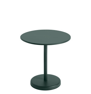 Muuto LINEAR STEEL cafébord Ø70 h73, mörkgrön image