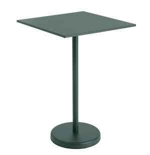 Muuto LINEAR STEEL cafébord 70x70 h105, mörkgrön image