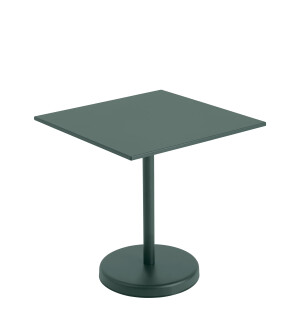 Muuto LINEAR STEEL cafébord 70x70 h73, mörkgrön image