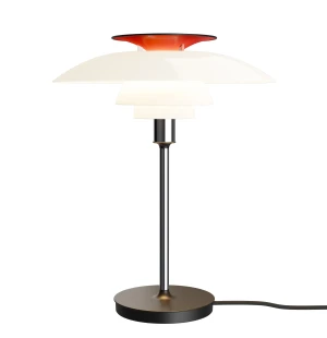 Louis Poulsen PH 80 pöytävalaisin, opaalinvalkoinen/kromi kuva