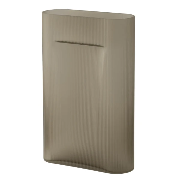 Ridge vase frosted glass taupe 48 muuto hi res 150 image