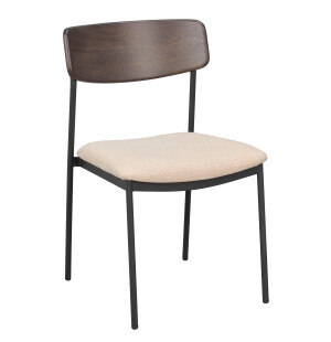 Rowico MAYMONT tuoli, ruskea tammi/light beige kuva