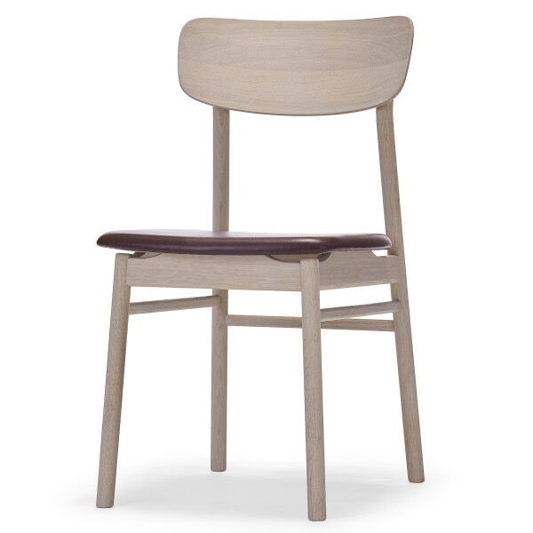 Stolab Prima Vista chair oak white oil Elmo Elmotique VII 93957 dark brown 0101 image